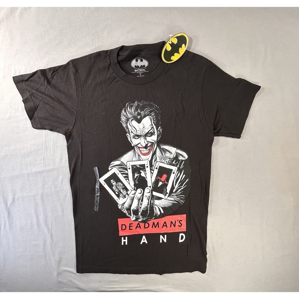 Batman‎ The Joker Men's Small Short Sleeve Black Shirt Bioworld DC Comics